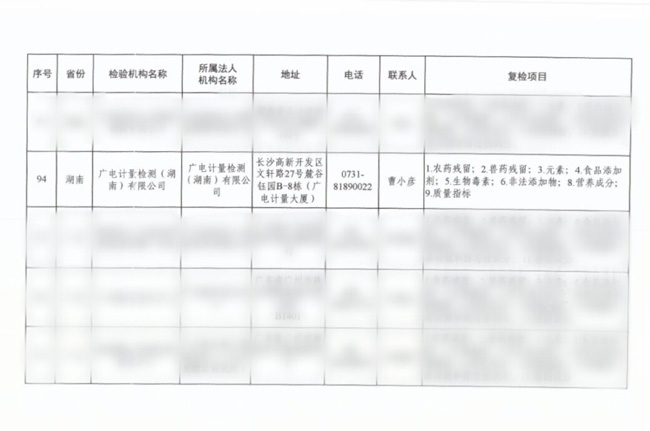 湖南广电计量首次入围食品复检机构名录 疫情期间积极履职
